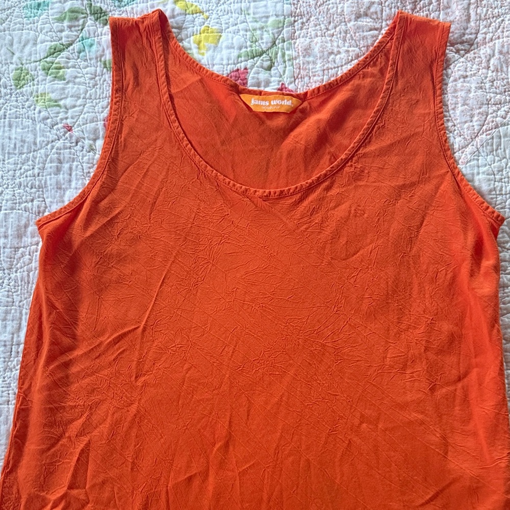 Jams World Orange Tank Top